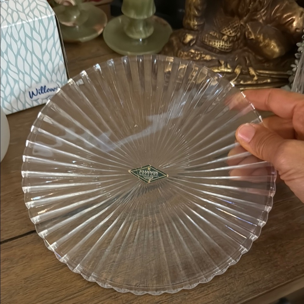Shannon Crystal Clear Glass Plate